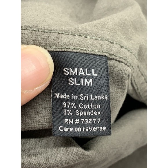 APT.9 Shirt Men’s Small Gray Thin Ribbed Corduroy Long Sleeve Button Up Pockets - Picture 8 of 15